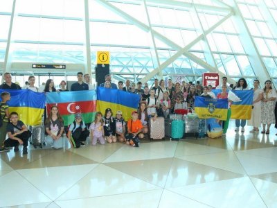 Ukraynadan daha 30 uşaq Azərbaycana gətirildi