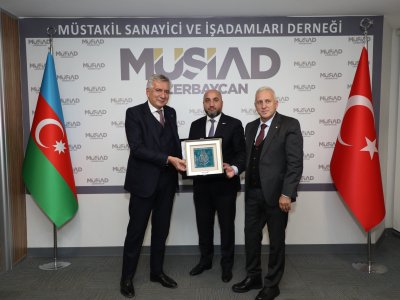 İstanbul Sənaye Palatasının nümayəndələri MÜSİAD Azərbaycanda - FOTO