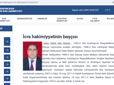 İcra Hakimiyyəti İslam Rzayevi hələ də icra başçısı postunda “görür” - FOTO