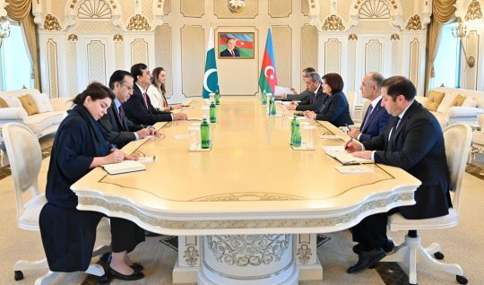 Sahibə Qafarova Pakistan Senatının sədri ilə görüşdü - FOTO