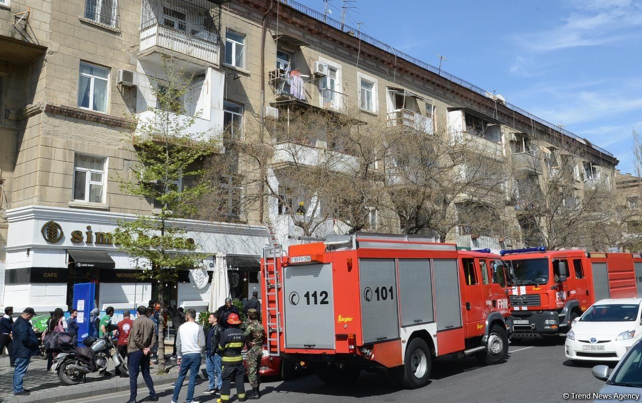İki yanğın söndürən maşın gəldi - Yanan qazan imiş