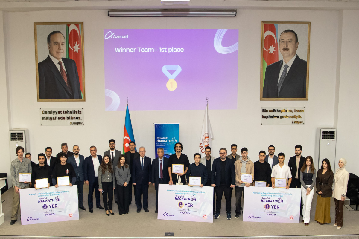 Azercell “CyberCell Hackathon” müsabiqəsinin qaliblərini elan edib