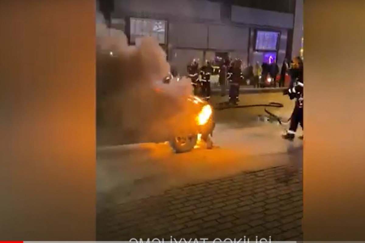 Bakıda AzSamand yandı VİDEO