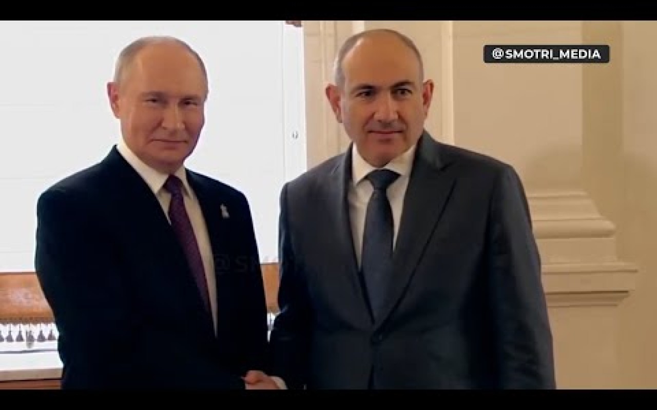Putin-Paşinyan görüşündən GÖRÜNTÜLƏR