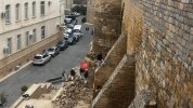 "İçərişəhər"də qala divarının bərpasına başlanılıb - GÖRÜNTÜ