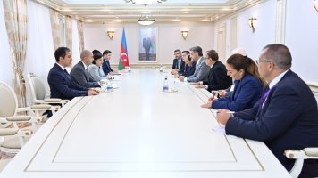 Sahibə Qafarova Türkiyə nümayəndə heyətini qəbul edib - FOTOLAR