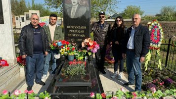 Zülfüqar Hüseynzadənin məzarı ziyarət edildi - FOTO