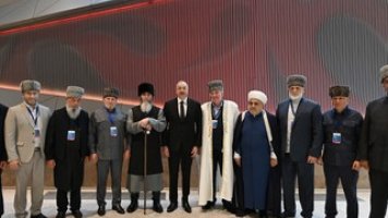 Prezident Şimali Qafqaz regionunun müftilərini qəbul etdi - FOTO