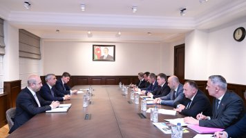 Samir Nuriyev Belarus Baş nazirinin müavini ilə görüşdü - FOTO
