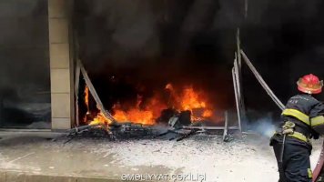Sumqayıtda binada yanğın - Xəsarət alan var