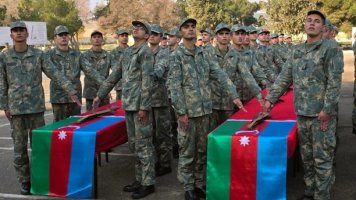 Əsgərlərimizin andiçmə mərasimləri keçirilib - VİDEO