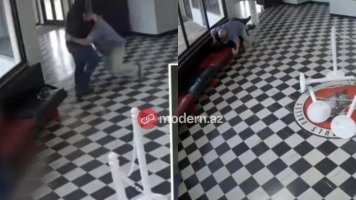 Direktor məktəbə silahlı hücumun qarşısını aldı - ANBAAN GÖRÜNTÜLƏR