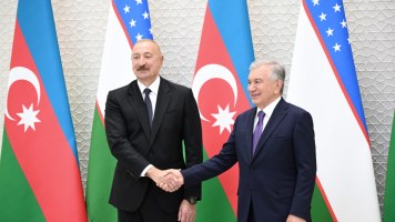 Daşkənd görüşündə&nbsp;Azərbaycan-Özbəkistan dostluğunu əks etdirən VİDEOÇARX