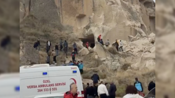 Kapadokyada qaya uçdu: ölənlər var - VİDEO - YENİLƏNİB