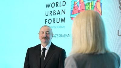Ilham Aliyev gave an interview to Euronews television