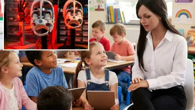 Robot teacher starts work in high school