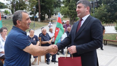 Xankəndidə 102 nəfərə mənzillərin açarları verildi - FOTO