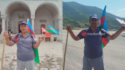 Bakıdan piyada yola çıxan veteran Şuşaya çatdı - VİDEO