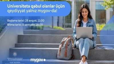 Universitetlərə qeydiyyat başlayır: proses yalnız my.gov.az üzərindən aparılacaq