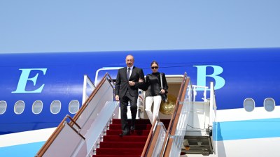 Prezident Qırğızıstanda səfərdədir - GÖRÜNTÜ