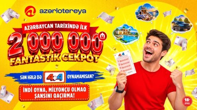 Tarixi rekord: cekpot ilk dəfə 2 000 000 manatı keçdi