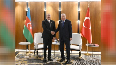 İlham Əliyev Ərdoğanla görüşüb - GÖRÜNTÜ