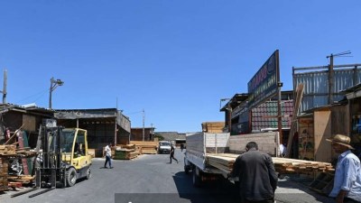 Dərnəgül tikinti bazarı köçürülür - GÖRÜNTÜ
