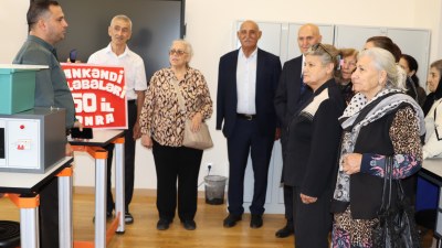 Məzunlar 50 ildən sonra Xankəndidə - GÖRÜNTÜ