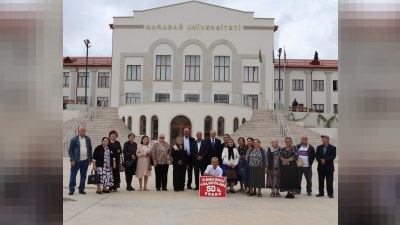 Məzunlar 50 ildən sonra Xankəndidə - GÖRÜNTÜ