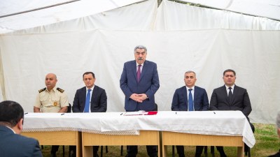 Salyanda sakinlərlə səyyar qəbul keçirildi - GÖRÜNTÜ