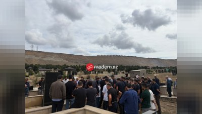 Şəki yaylasında həyatını itirən 27 yaşlı Ucal Bayramov dəfn edilib - GÖRÜNTÜ