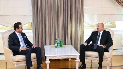 İlham Əliyev Müsəlman Ağsaqqalları Şurasının baş katibini qəbul edib
