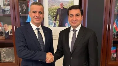 Hikmət Hacıyev Fərhat Pirinççini qəbul etdi - FOTOLAR