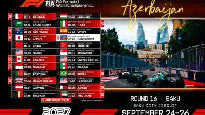 2027-ci il Formula 1 Azərbaycan Qran-prisinin tarixi açıqlandı
