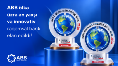 ABB ölkə üzrə ən yaxşı və innovativ rəqəmsal&nbsp;bank elan edildi!