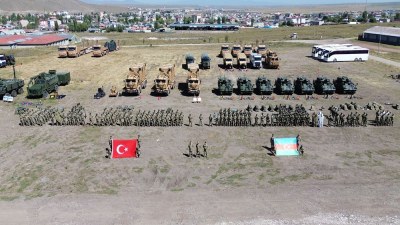 Üç qardaş ölkənin hərbçiləri Qarabağda təlim keçirəcək - GÖRÜNTÜ