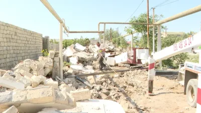 Bakıda plana düşən 200-dən çox ev sökülür - Görüntü