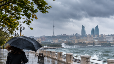Sabah Bakıda hava dəyişir: Yağış və güclü külək gözlənilir