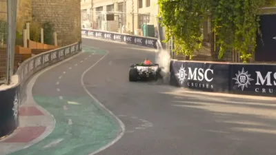 "Formula 1" üzrə ikinci sərbəst yürüşdə qəza
