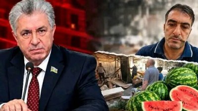 Deputat qarpız satıcısı ilə insidenti danışdı: “Bıçağı çənəmin altında saxladı”