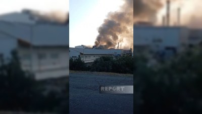 İmişli Şəkər Zavodunda yanğın olub