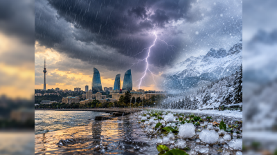 Ölkədə hava dəyişir: Leysan, dolu və qar gözlənilir