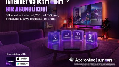 Azeronline abunəçiləri Kinon TV-dən ödənişsiz istifadə edəcək