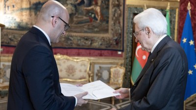 Mattarella azərbaycanlı səfirin etimadnaməsini qəbul etdi