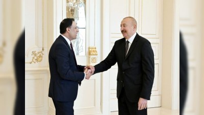 Prezident Böyük Britaniyanın ticarət üzrə dövlət nazirini qəbul edib
