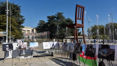Ermənistanın Azərbaycana qarşı mina müharibəsi - Cenevrədə fotosərgi açılıb