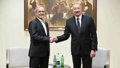 İlham Əliyevin Pezeşkianla görüşü başladı - YENİLƏNƏCƏK