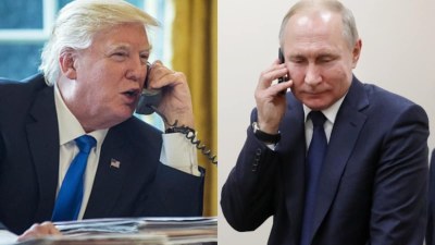 Putinlə Tramp 1,5 saat danışıb, telefonu bağlamaq istəməyib