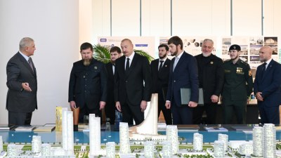 Azərbaycan və Çeçenistan liderləri  Ağ Şəhərdə olublar - FOTOLAR