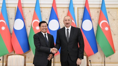 İlham Əliyev və Laos Prezidenti mətbuata bəyanat veriblər - YENİLƏNƏCƏK